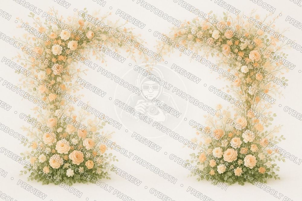 Floral Garden backdrop preview
